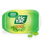 Tic Tac Sour Apple Mints, On-the-Go, Refreshing Sour Fruity Mints, Share Size, Portable Bottle Pack, 3.4 oz​
