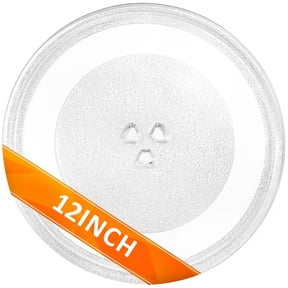 TICKJOY 12" Replacement Microwave Glass Plate, Highly Compatible Microwave Plate, Replacement Microwave Parts Fits Most Brands, Microwave Plate for Heating Food
