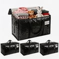 thumbnail image 1 of TICKJOY 4 Pack  Extra Large Moving Bags with Strong Zipper and Reinforced Handles, Durable Storage Bags Moving Boxes for Closet Organizers and Storage (90 L,Black), 1 of 8