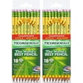 thumbnail image 1 of TICONDEROGA Pencils, Wood-Cased #2 HB Soft, Pre-Sharpened with Eraser, Yellow, 12-Pack (13806) Pack Of 2, 1 of 1