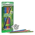 thumbnail image 1 of TICONDEROGA Pencils, Wood-Cased Graphite, #2 HB Soft, Pre-Sharpened, Assorted Color Barrels, Black Lead, 10-Pack (13932), 1 of 3