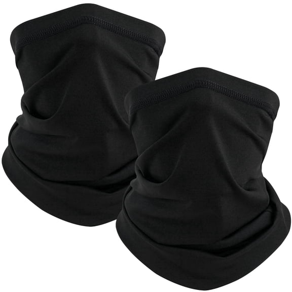 TICONN Neck Gaiter Face Cover Scarf, Summer Cool Breathable Sun&Wind-proof for Fishing Hiking Running Cycling, 2-Pack