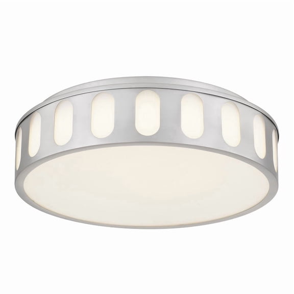 TICOZE 15 Inch Brushed Nickel Integrated LED Flush Mount for Entryways, Hallways, Bathrooms, Bedrooms, Kitchens, Closets, Home Offices, 1670 Lumens 25W, 3CCT Selectable 3000K,4000K,5000K, Dimmable