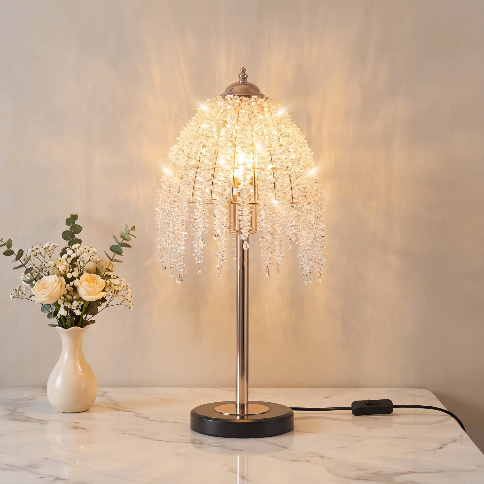 Crystal Beaded Lamp