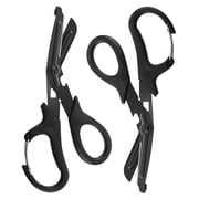 TICOZE 2 PACK Trauma Shears - Bandage Scissors for Nurses, 7.5" Fluoride Coated Non-stick Blades Stainless Steel Nursing scissors for Doctor, Nurses, Nursing Students,Black