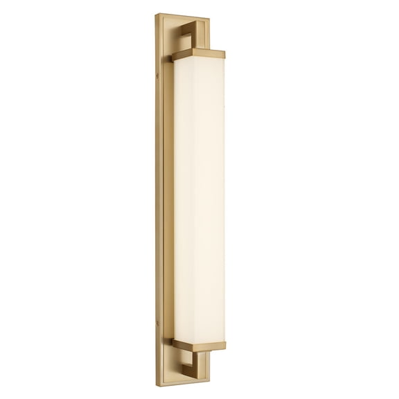 TICOZE 28 Inch Antique Brass Integrated LED Vanity Light Bar Modern Bathroom Vanity Light and Bathroom Wall Lights with 3CCT Selectable and Dual Mount Feature Dimmer Not Included