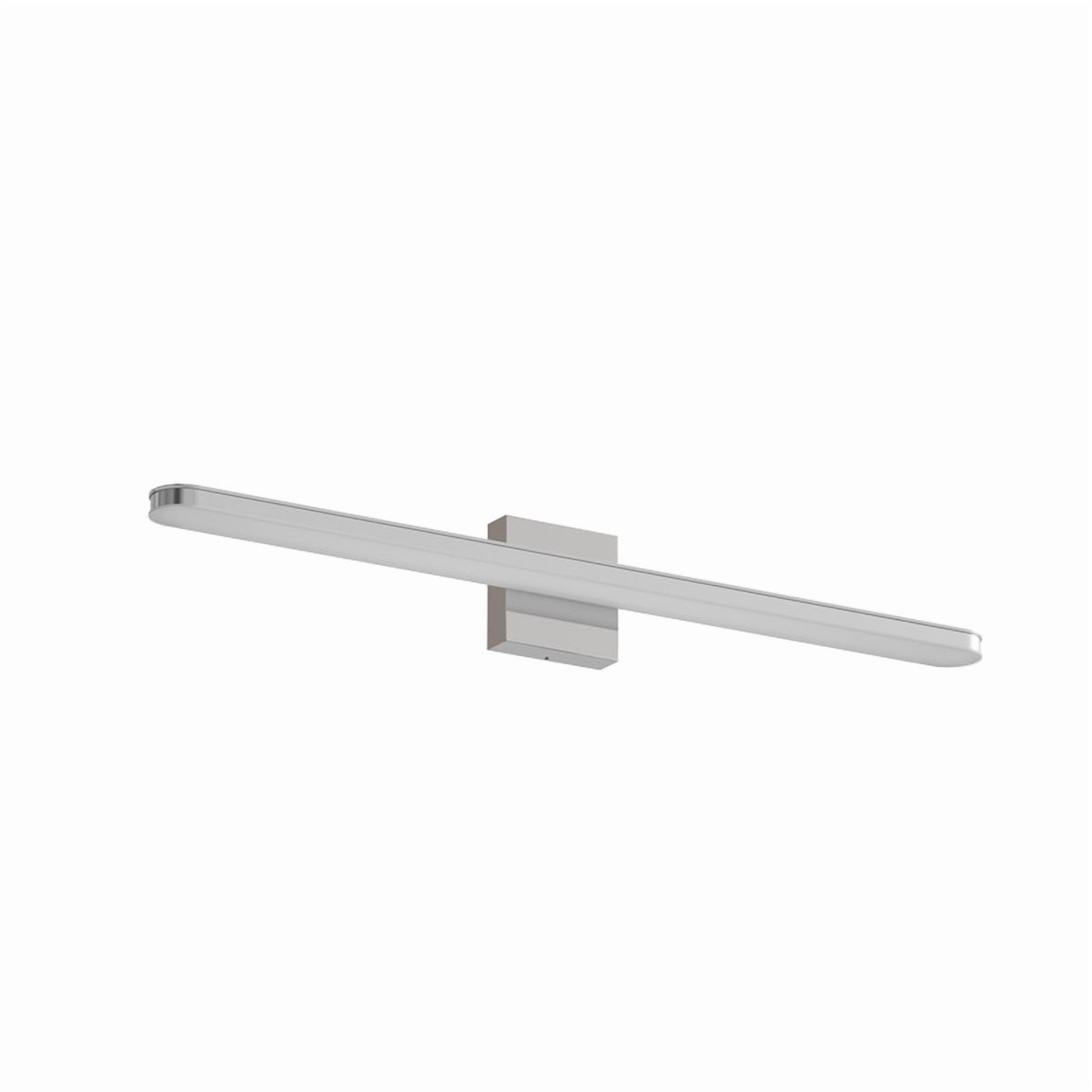 TICOZE 32-inch Chrome LED Vanity Light Bar - Dimmable 16W Bathroom Light Fixture, Waterproof Over Mirror Lighting for Large Walls (31.5"L, 6000K Daylight)