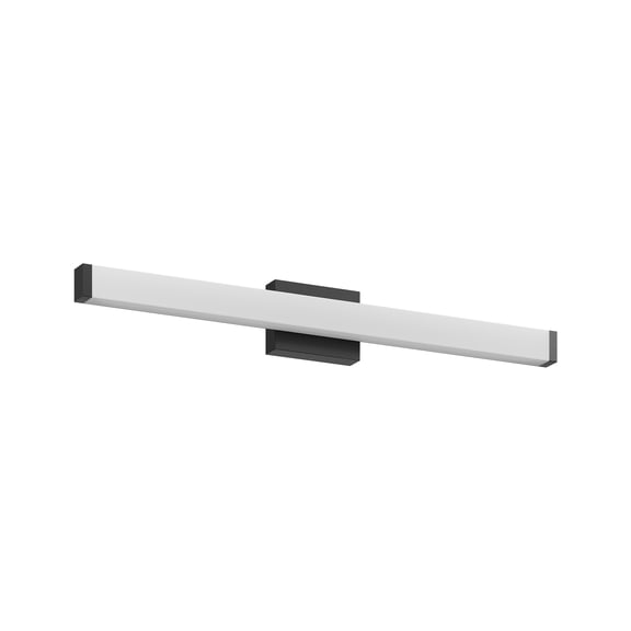 TICOZE 33 Inch Matte Black Modern LED Vanity Light Bar, 18W 6000K Cool White, Energy-Saving Bathroom Mirror Light Fixture