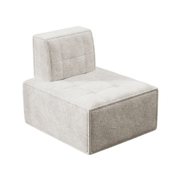 TICOZE Bean Bag Chair,Accent Chair,Modular Sherpa Sofa Chair,Floor Sofa for Adults,Fireside Chair,Reading Chair for Living Room,Bedroom,Office,Beige