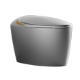 thumbnail image 1 of Basdien Unique Smart Toilet with Bidet Built In, Intelligent One Piece Toilet For Modern Bathroom, Auto Open/Close Seat, Foot Sensor, LED Display,Night Light, Warm Water & Dryer,Grey, 1 of 10