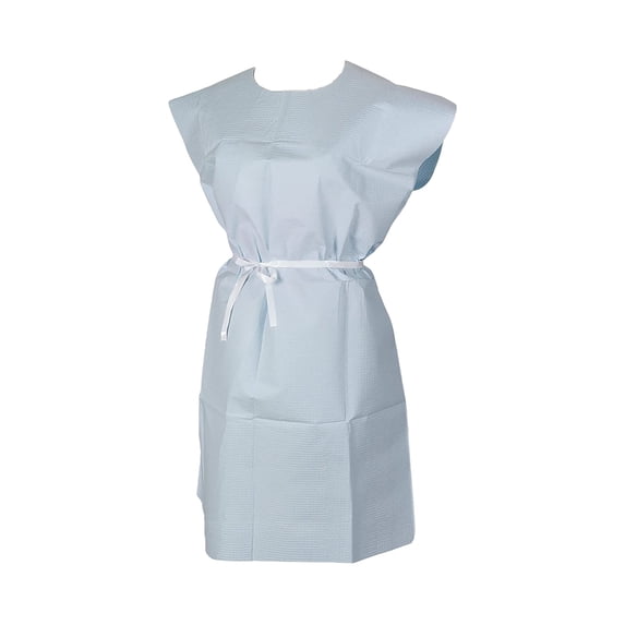 TIDI Disposable Adult Tissue-Poly Exam Gown X-Large 50 Ct