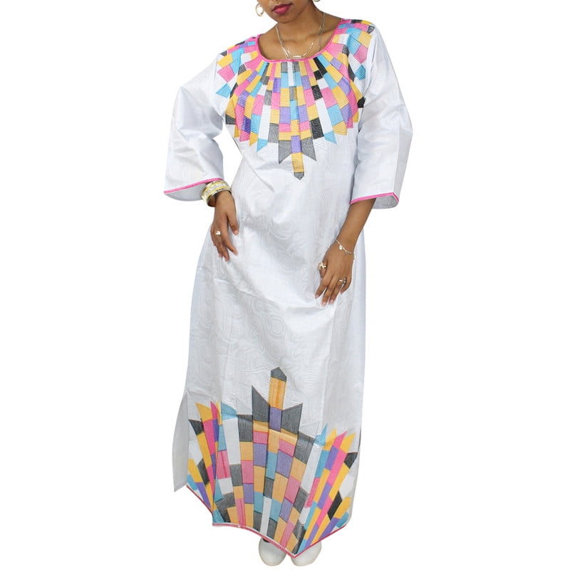 Embroidered top african dresses