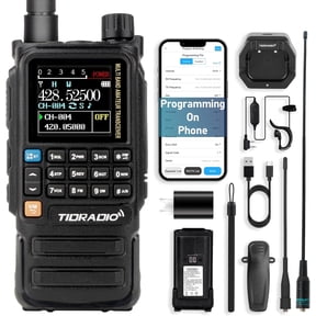 TIDRADIO TD-H3 Plus Ham Radio Handheld,Bluetooth-Headphone-connectable,Wireless Programming with 711 Antenna, 1Pack