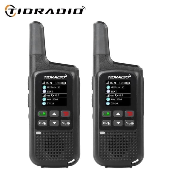 TIDRADIO TD-M2 PRO Global Rapid Walkie Talkie, Dual-PTT Dual-Mode Dual-Standby Long Range 4G Cellular Network PoC Radios + FRS Emergency Off-Grid Talk, NOAA Weather Alerts, ODMASTER App