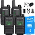 thumbnail image 1 of TIDRADIO TD-M11 Walkie Talkies Waterproof IP67 Long Range FRS Two-Way Radios, Frequency Copy, VOX, NOAA Emergency Weather Radio for Camping Hunting Gear, Black- 4 Pack, 1 of 9