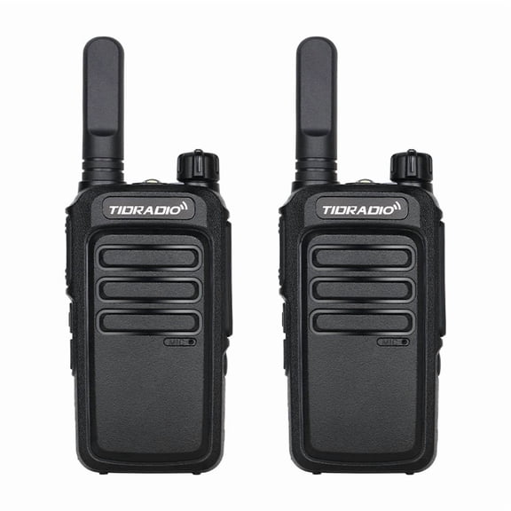 TIDRADIO TD-M7 Walkie Talkies Waterproof IP67 Long Range FRS Two-Way Radios, Frequency Copy, VOX, NOAA Emergency Weather Radio for Camping Hunting Gear, Black - 2 Pack