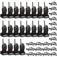 thumbnail image 1 of TIDRADIO TD-V2 Walkie Talkies Long Range Rechargeable Two Way Radios with Secret Service Earpiece, 16CH Portable Durable, Frequency Copy, Flashlight VOX for Business Family- Black, 20 Pack, 1 of 7
