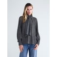 thumbnail image 1 of Scoop Women's and Women's Plus Tie Back Blouse, Sizes XS-4X, 1 of 6