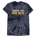 thumbnail image 1 of TIE-DYE BLACK Steelers Thank You Big Ben Roethlisberger T-shirt ADULT XL, 1 of 1