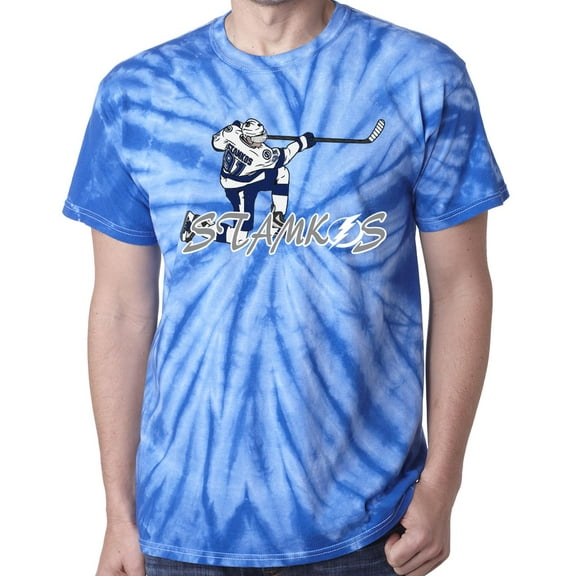 TIE-DYE BLUE Lightning Steven Stamkos Logo T-shirt ADULT