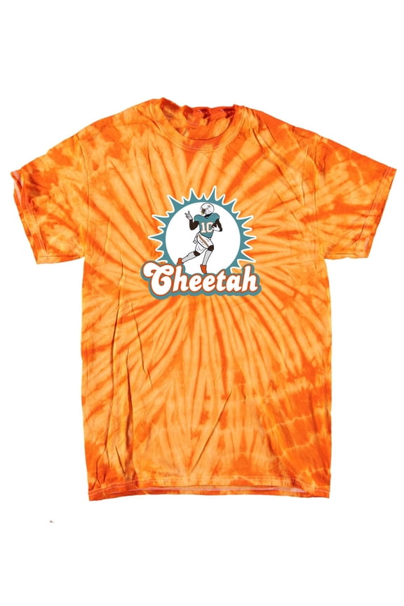 TIE-DYE Dolphins Cheetah Tyreek Hill Logo T-shirt