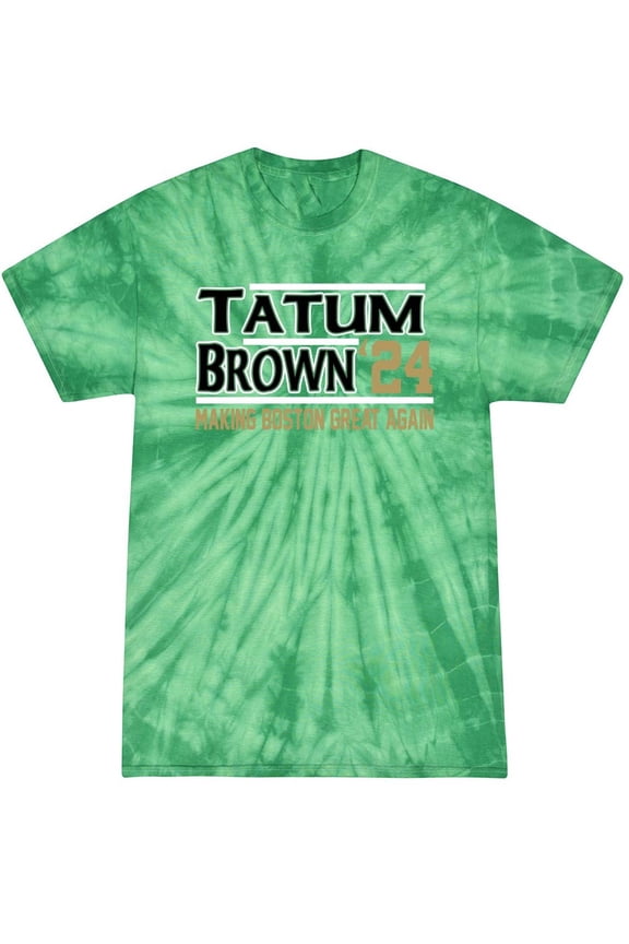 TIE-DYE Jayson Tatum Jaylen Brown 2024 Boston Shirt T-Shirt