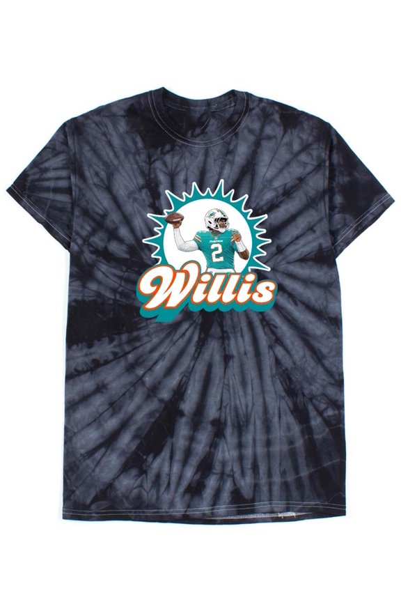 TIE-DYE Malik Willis Logo Miami Shirt T-Shirt