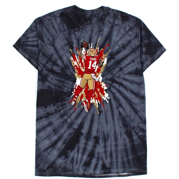 TIE-DYE Mike Evans San Francisco Spray Paint Shirt T-Shirt