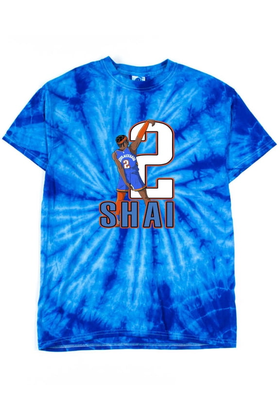 TIE-DYE Shai Gilgeous Alexander OKC Shirt T-Shirt