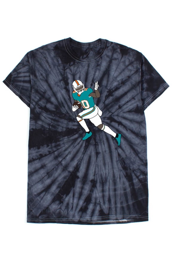 TIE-DYE Tyreek Hill Dolphins Peace Sign Shirt T-Shirt
