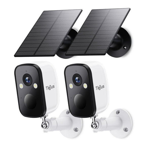 TIEJUS Battery Powered Outdoor Security Camera Wireless, 2K WiFi Security Cameras with Color Night Vision, AI Detection, 2-Way Talk, IP66 Weatherproof, Cloud/SD Storage, Works with Alexa