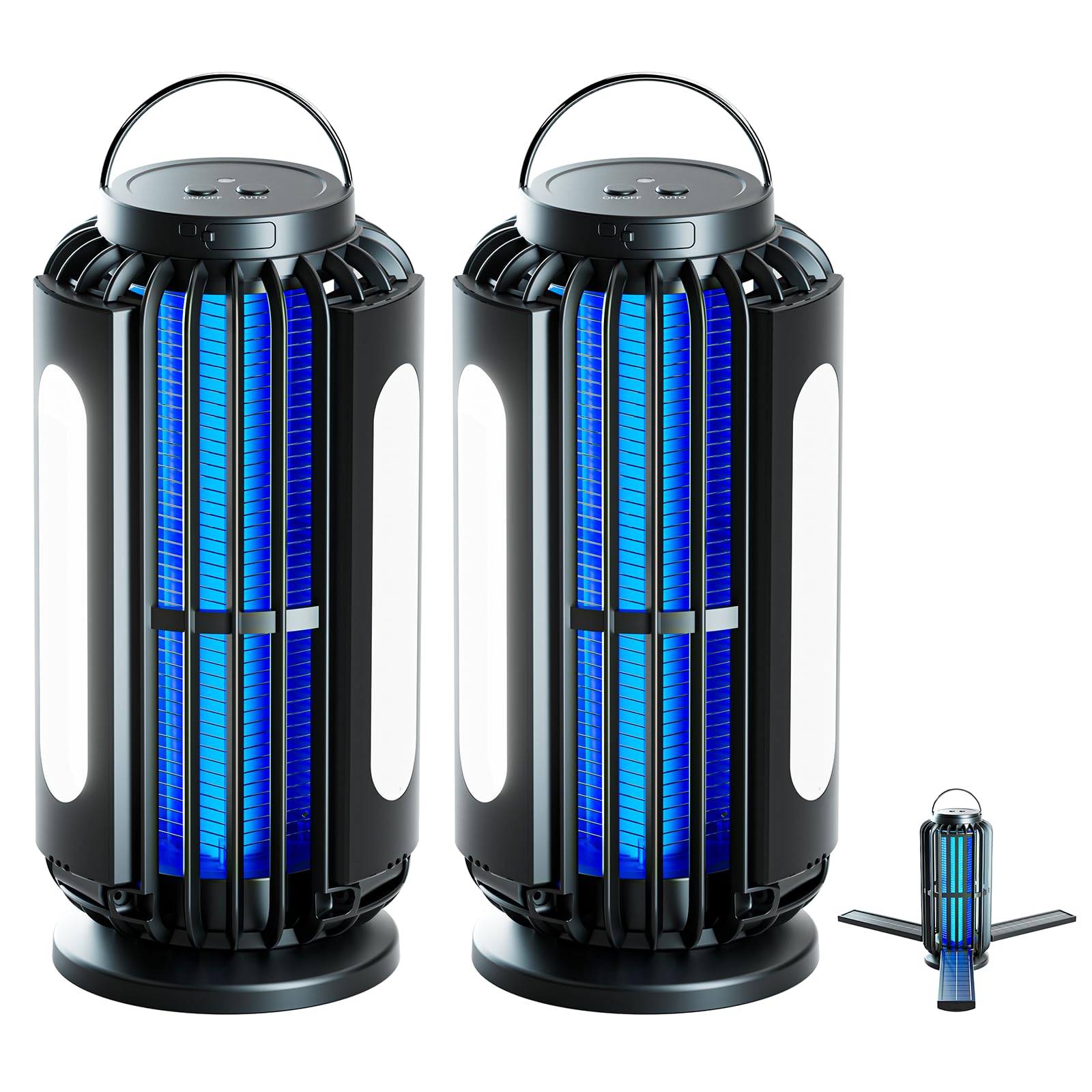 TIENBE 2 Pack Solar Bug Zapper, Mosquito Zapper, 3600mAh Rechargeable