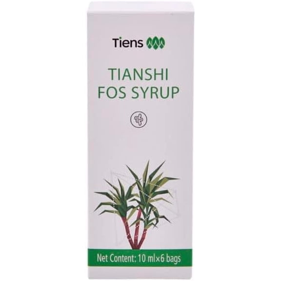TIENS FOS Syrup Soluble Fiber Supplement 6 Sachets x 10ml Digestive Support