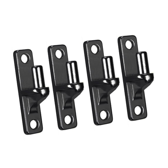 TIERPOP 1/2/4 Pack Outdoor Chain Link Fence Gate Hinges Portable Sturdy Wall Mount Designs of Stainless Steel with Hinges Pin
