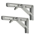 thumbnail image 1 of TIERPOP 1 Pair Folding Shelf Brackets L-Angle Wall Mounted Brackets Metal Shelf Brackets & Supports Floating Shelf Hardware, 1 of 7