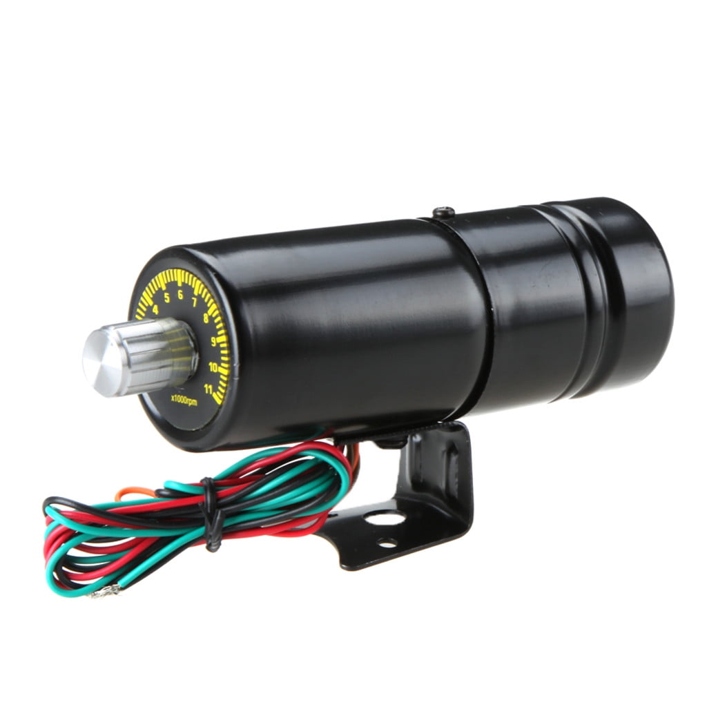 TIERPOP 100011000 RPM Adjustable Tachometer Gauge Warning Shift Light