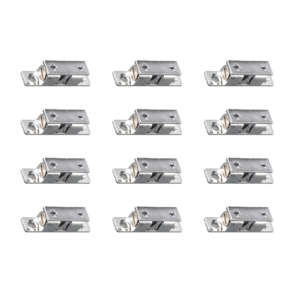Lot De 12 Loquets à Rouleau à Double Bille Tension 2" (50mm) - Finition Nickel, Métal, Neufs