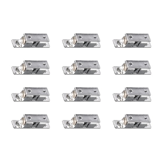 TIERPOP 12Pcs Adjustable Double Balls Tension Roller Catch Latches Zincs Alloy Closet Balls Tension Latches Cabinet Door Catch