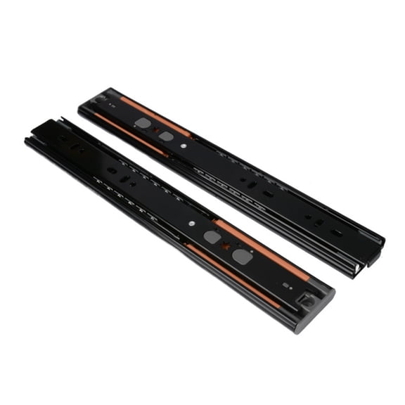 TIERPOP 1Pair Stainless Steel Drawer Slides Soft Close Drawer Track Rails Cabinet Drawer Track Slide Sliding Furniture Hardware