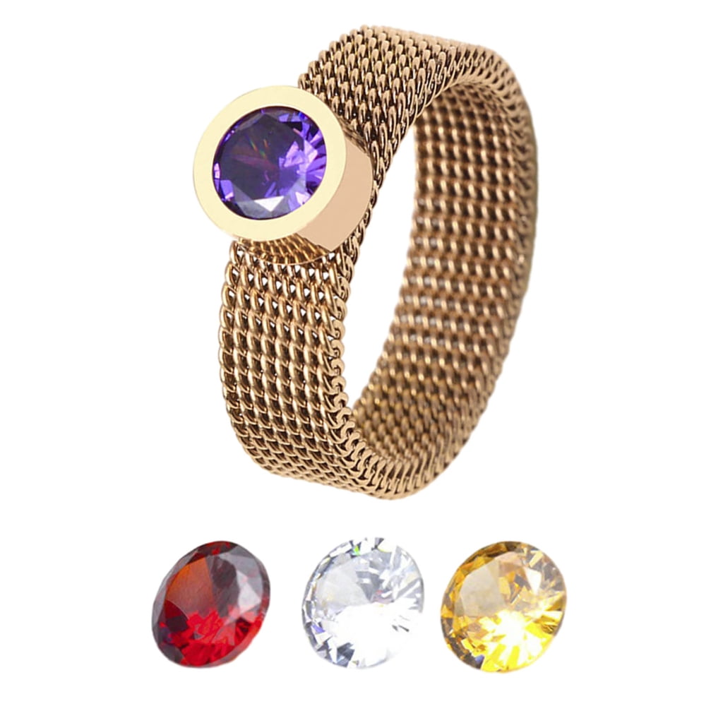 TIERPOP 1Set Friendship Promise Rings Interchangeable Diamond Rings ...