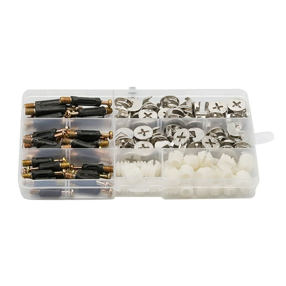 TIERPOP 1Set Lock Screws 3 in 1 Connector Bolt Fittings Fasteners Hardware Parts for Drawer Dressers Cabinet
