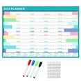 TIERPOP 2025 Wall Calendar Yearly Planner with Erasable Marker and