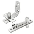 thumbnail image 1 of TIERPOP 2Pcs Door Pivots Hinges Heavy Duty Wood Door Hinges 360/90 Degree Shafts Stainless Steel Pivots Hinge, 1 of 13