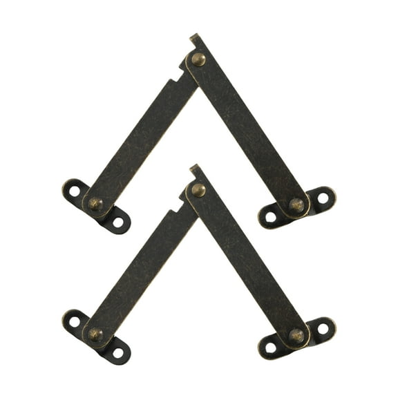 TIERPOP 2Pcs Furniture Lift up Struts Lid Flap Stay Hinge Metal Lid Hinges Folding Hinges Easy to Instal