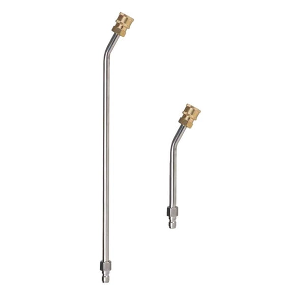 TIERPOP 2Pcs High Pressure Washer Extension Spray Wand Curved Rod Straight Lances 5000PS