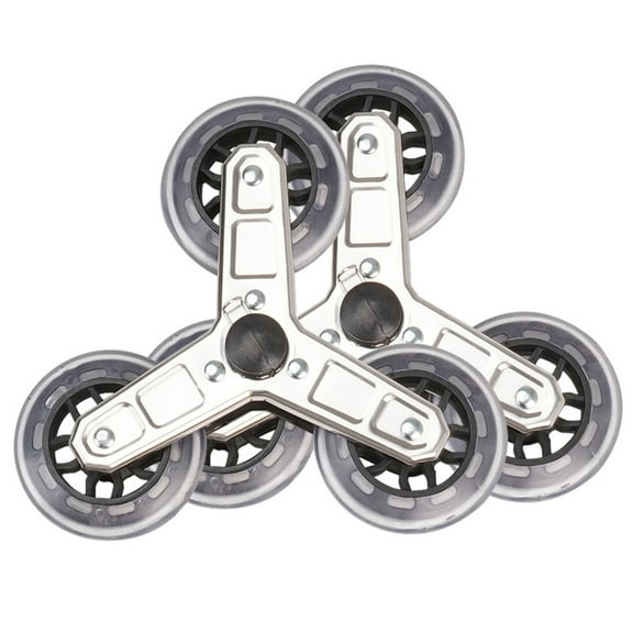 TIERPOP 2Pcs ​Replacement Casters Stair Climbing Shopping Cart Triangles Wheel Sliding Roller Luggage Suitcase Roller