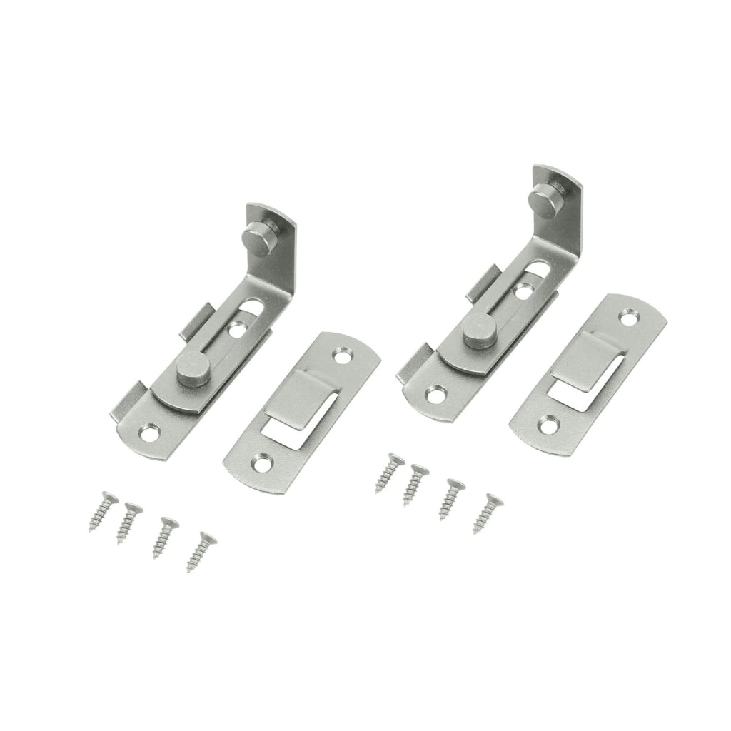 TIERPOP 2pcs Stainless Steel Flipped Door Sliding Latches 90 Degree ...