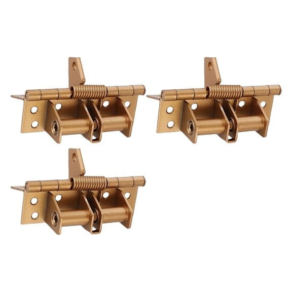TIERPOP 3Pcs Heavy Duty Closing Wood Door Self-Closing Spring Door Hinges 90 Degree Positioning Automatic Hinge