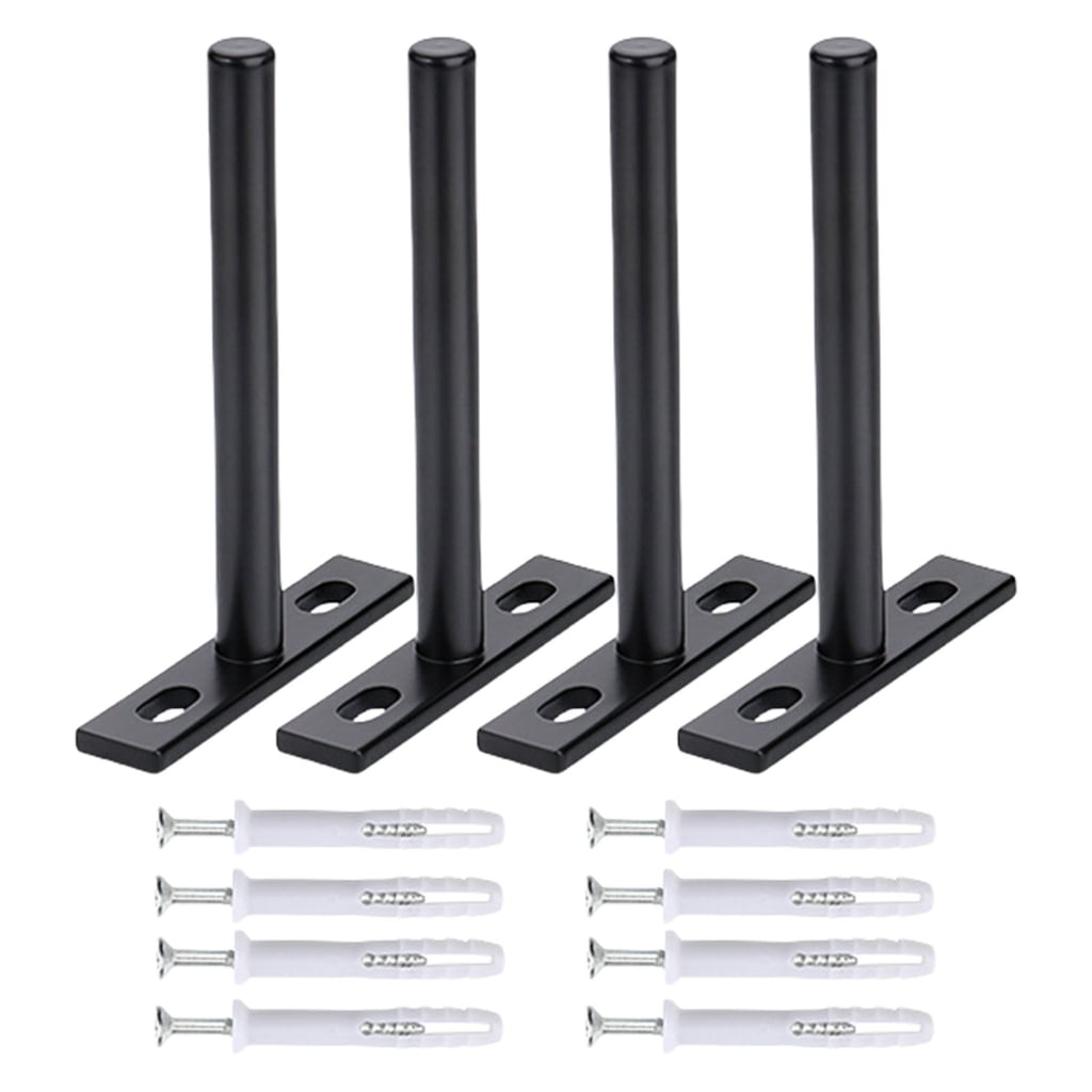TIERPOP 4/6/8pcs Steel Concealed Shelf Brackets Wall Mounted Concealed Shelf Supports Upgrades for Creating Storage Space