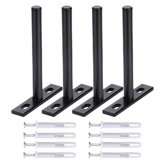 TIERPOP 4/6/8pcs Steel Concealed Shelf Brackets Wall Mounted Concealed Shelf Supports Upgrades for Creating Storage Space